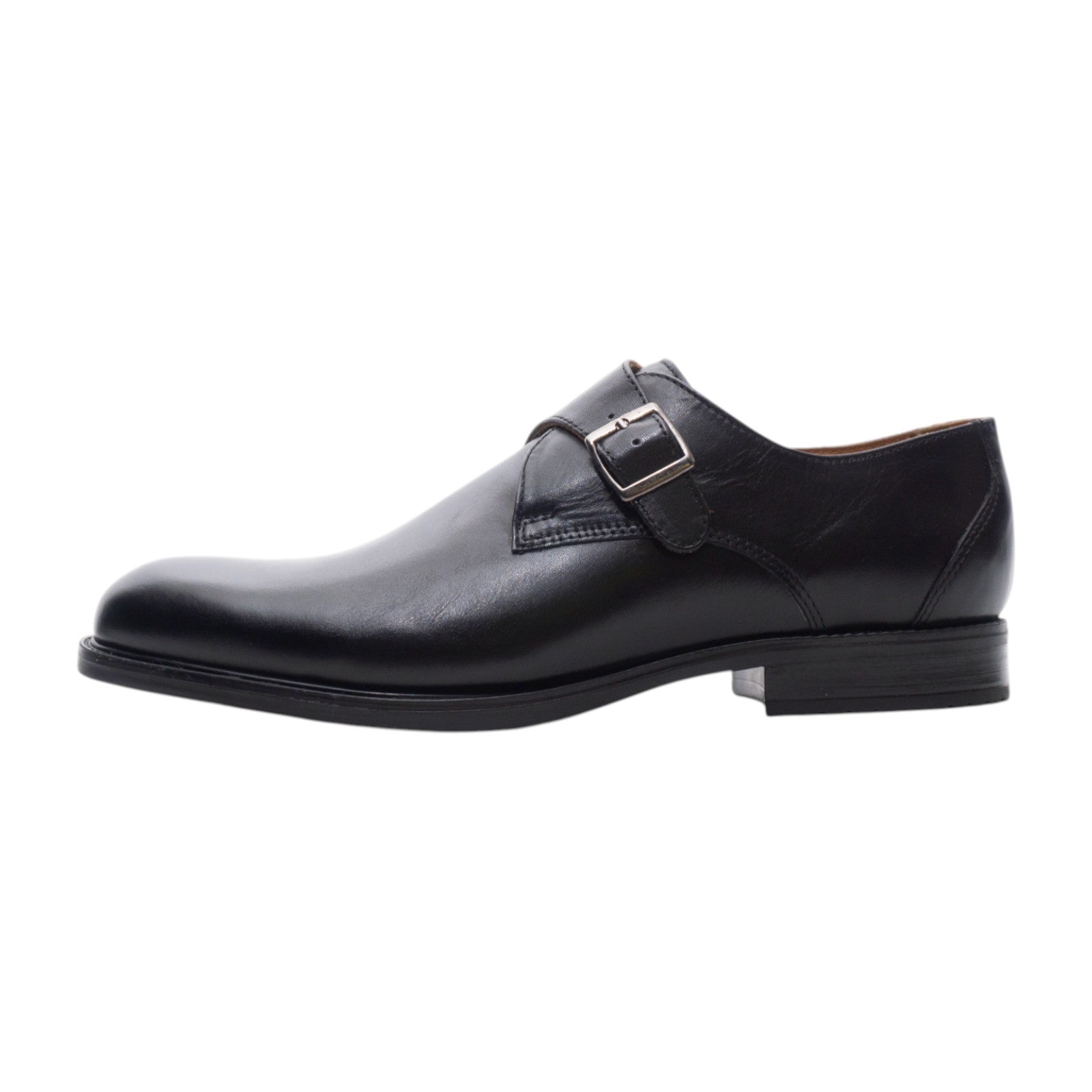 Round toe Singlemonk Plane Toe Black