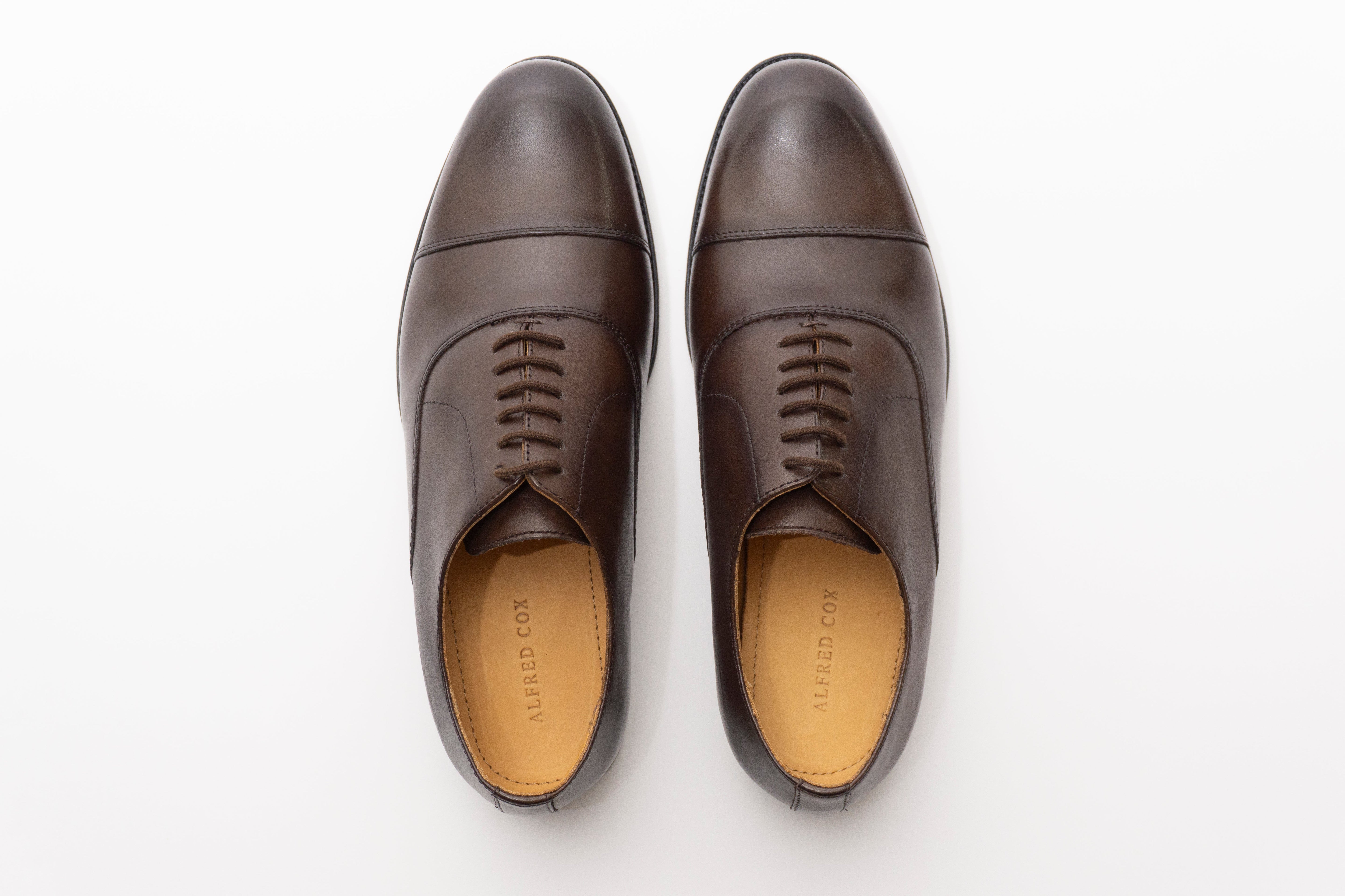 Round toe Oxford Straight Tip dbrown