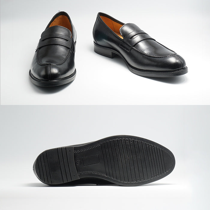 Round toe loafer Black