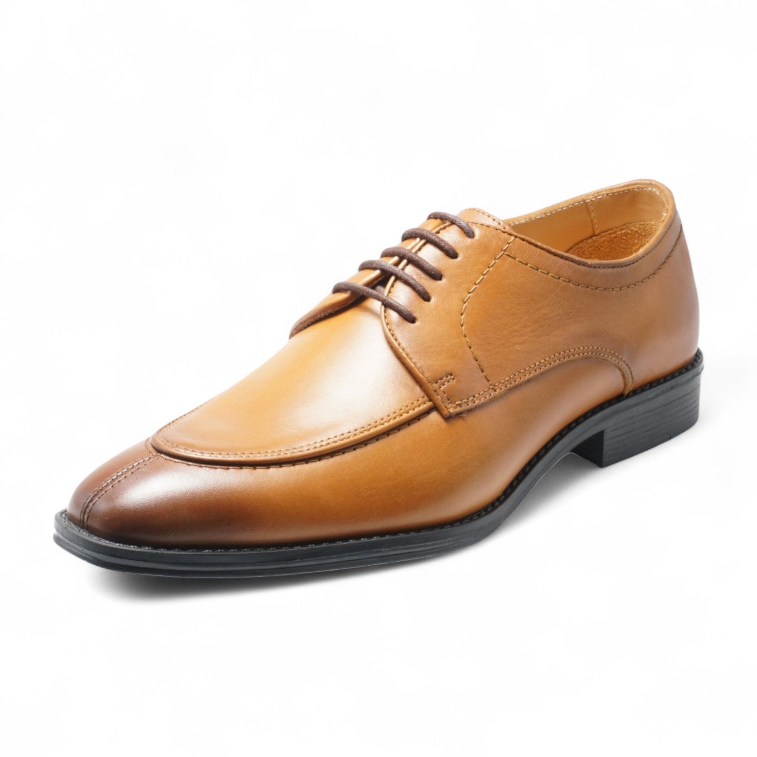 Semi long toe Derby U Tip tan