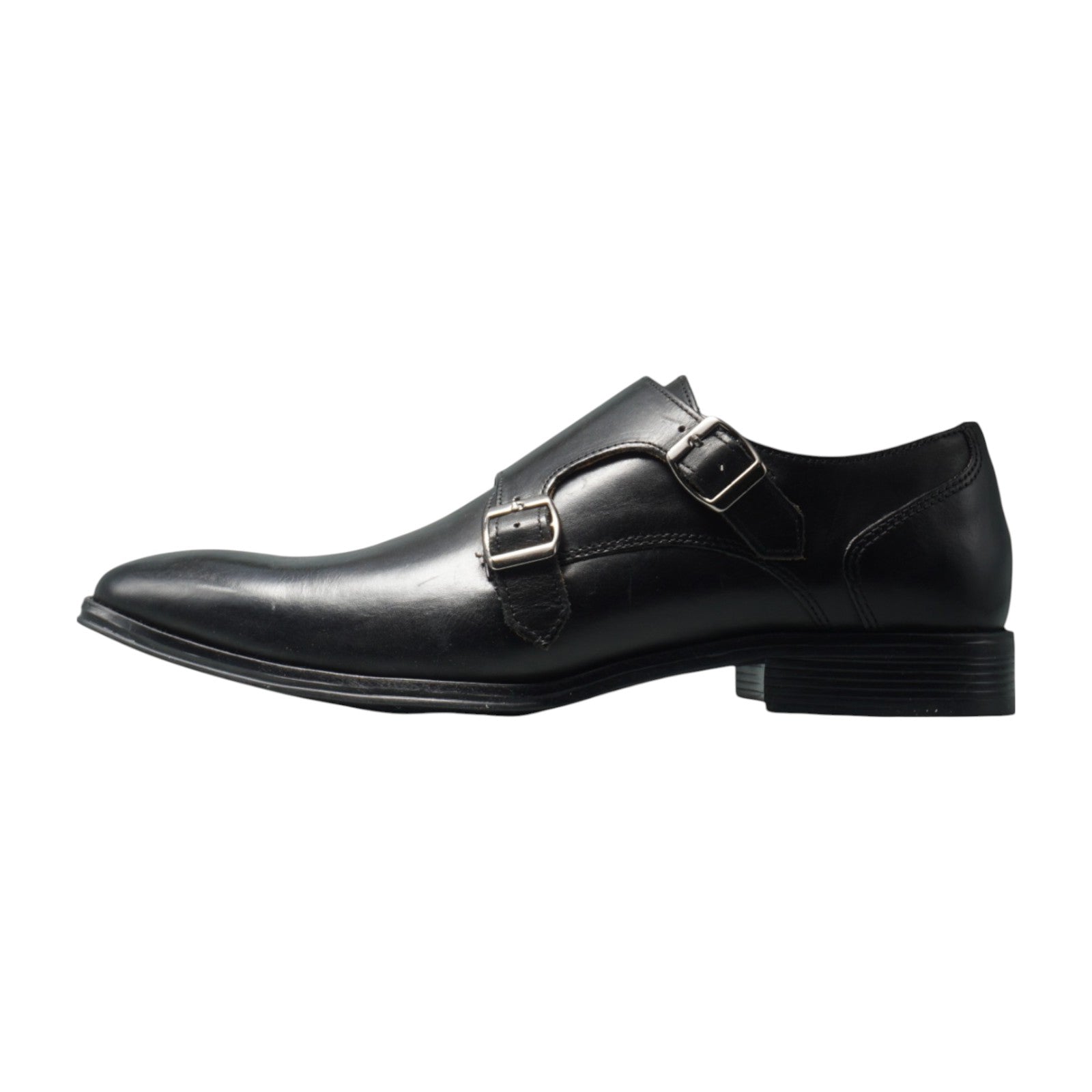 Semi long toe Doublemonk Plane Toe Black