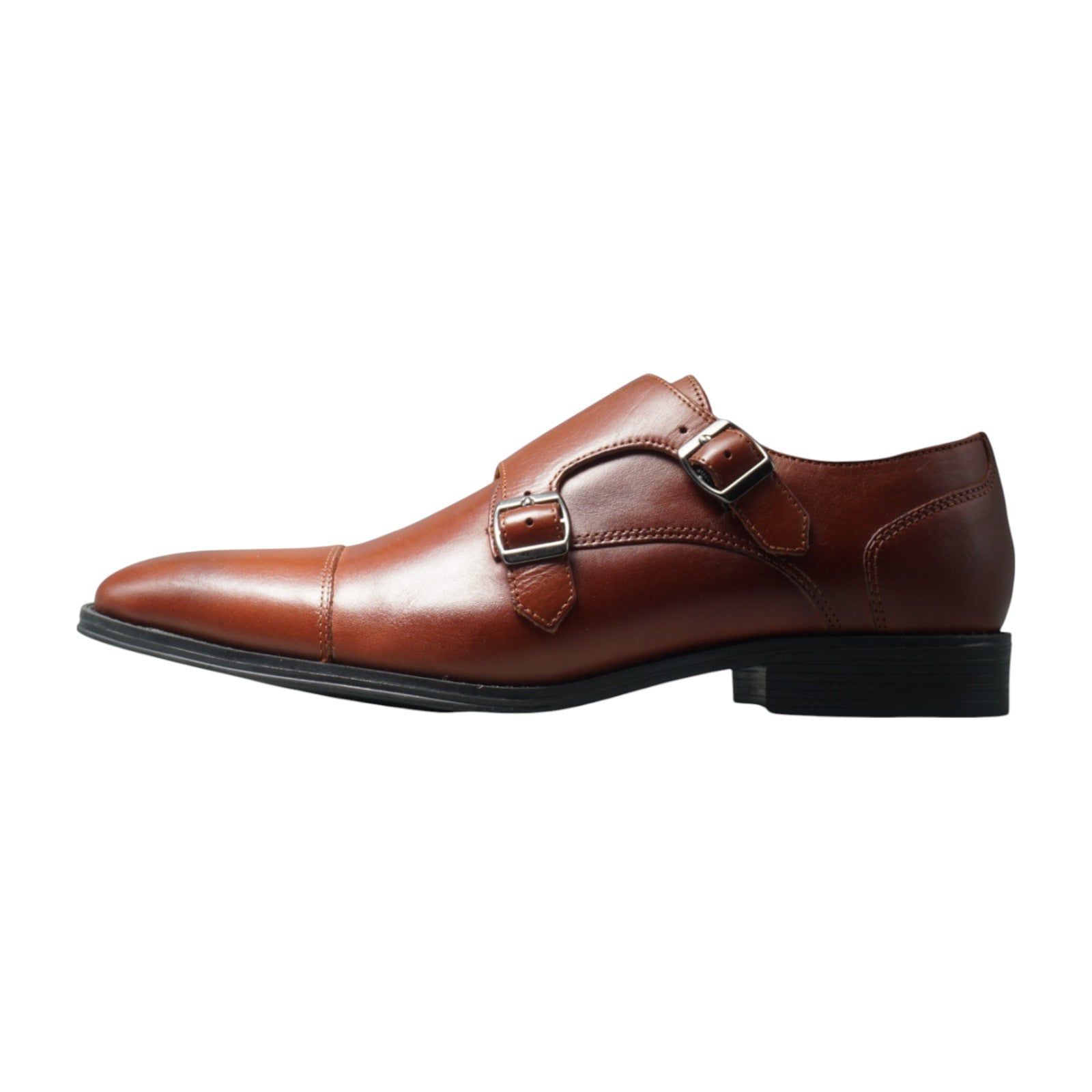Semi long toe Doublemonk Straight Tip brown