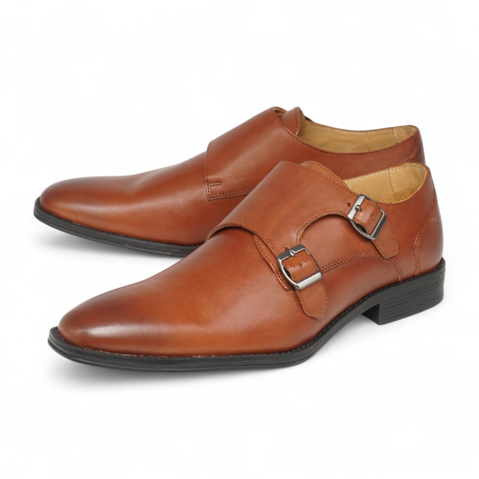 Semi long toe Doublemonk Plane Toe brown