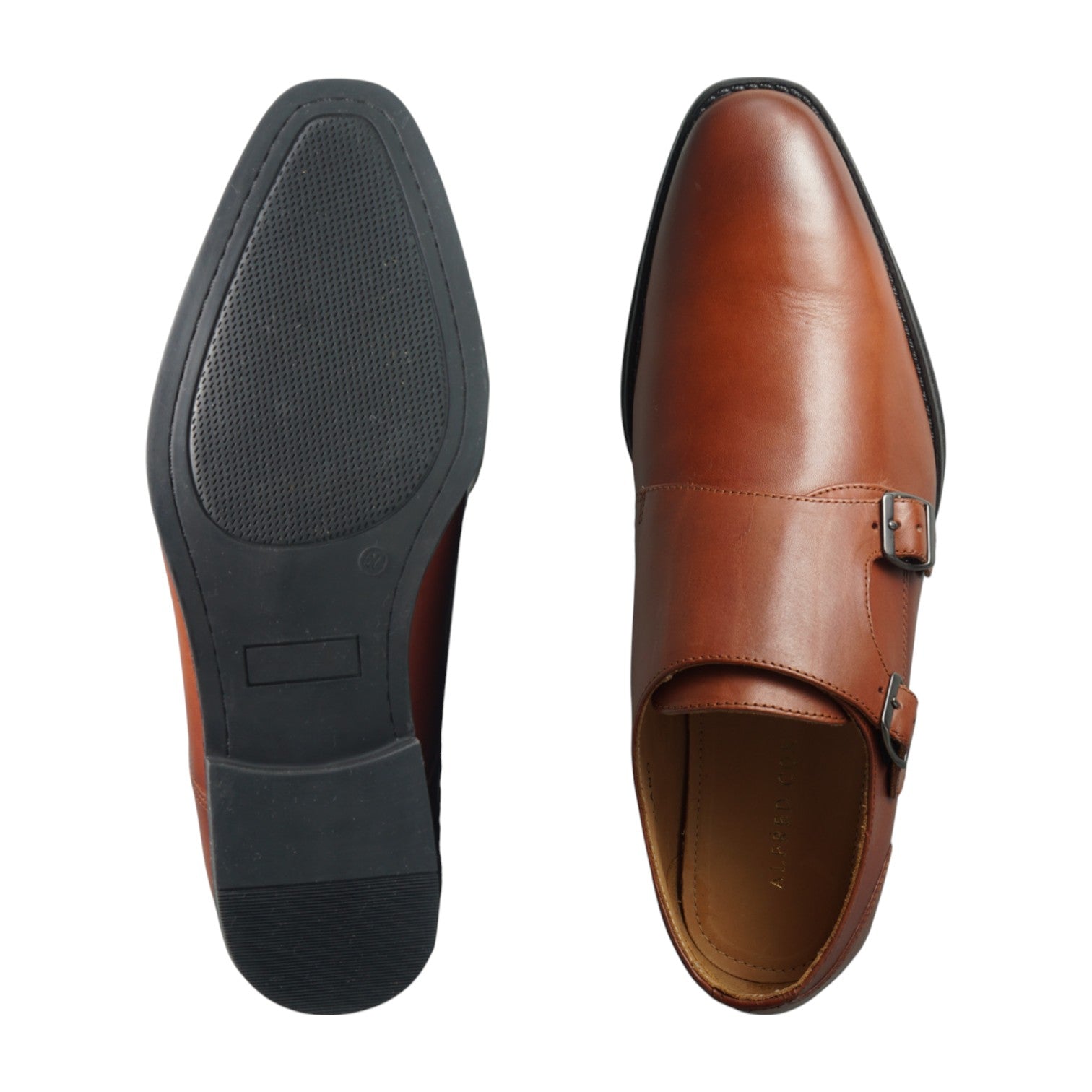 Semi long toe Doublemonk Plane Toe brown