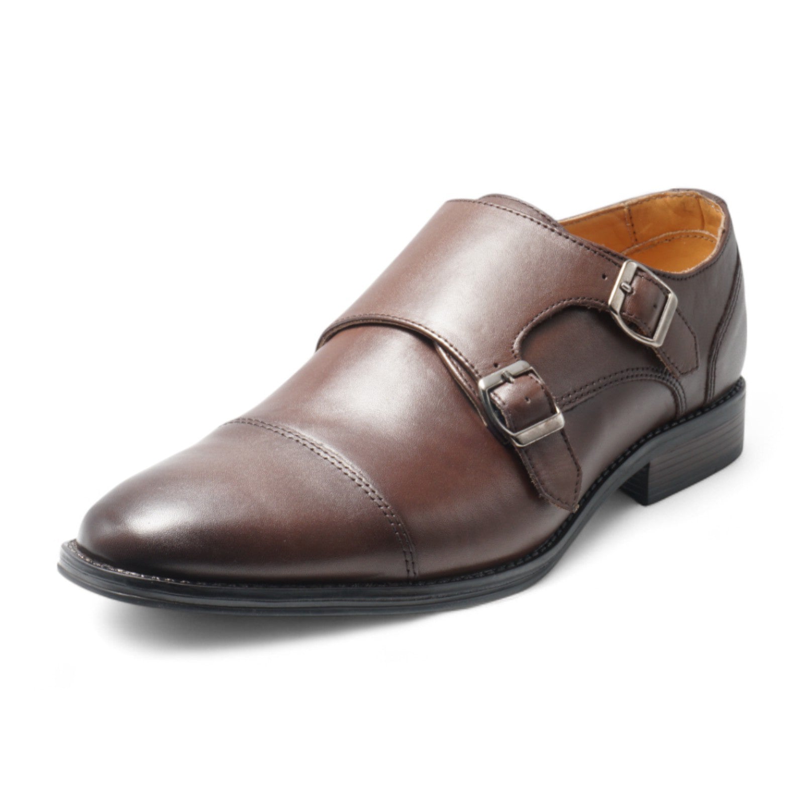 Semi long toe Doublemonk Straight Tip darkbrown