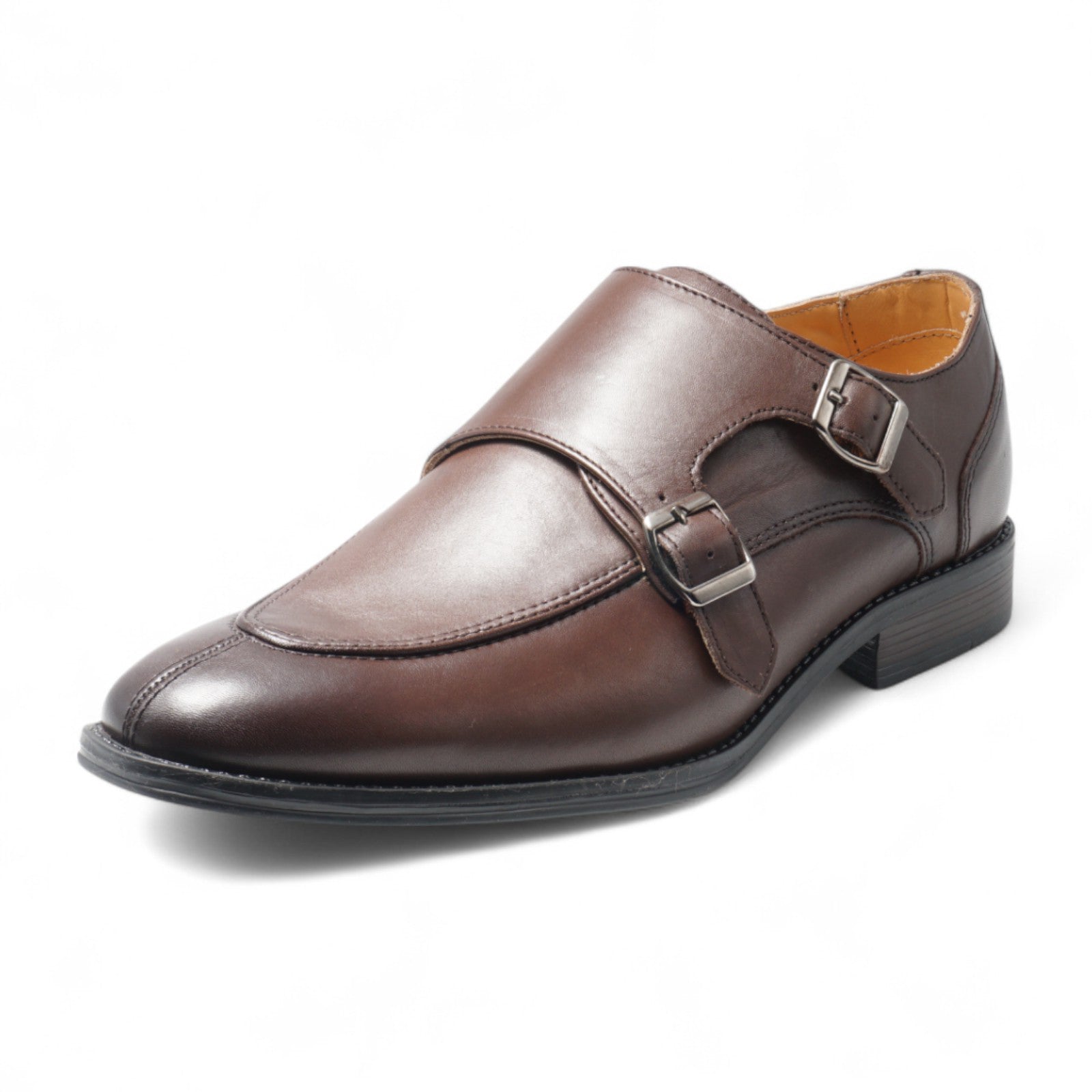 Semi long toe Doublemonk U Tip darkbrown