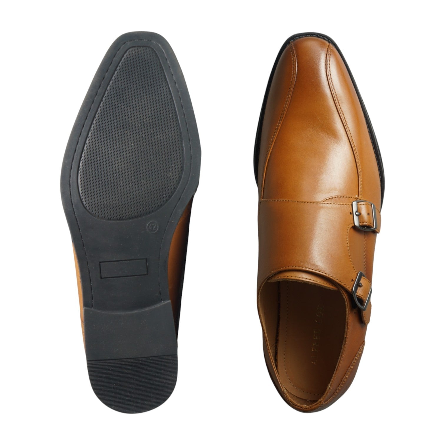 Semi long toe Doublemonk Swirl mocca tan