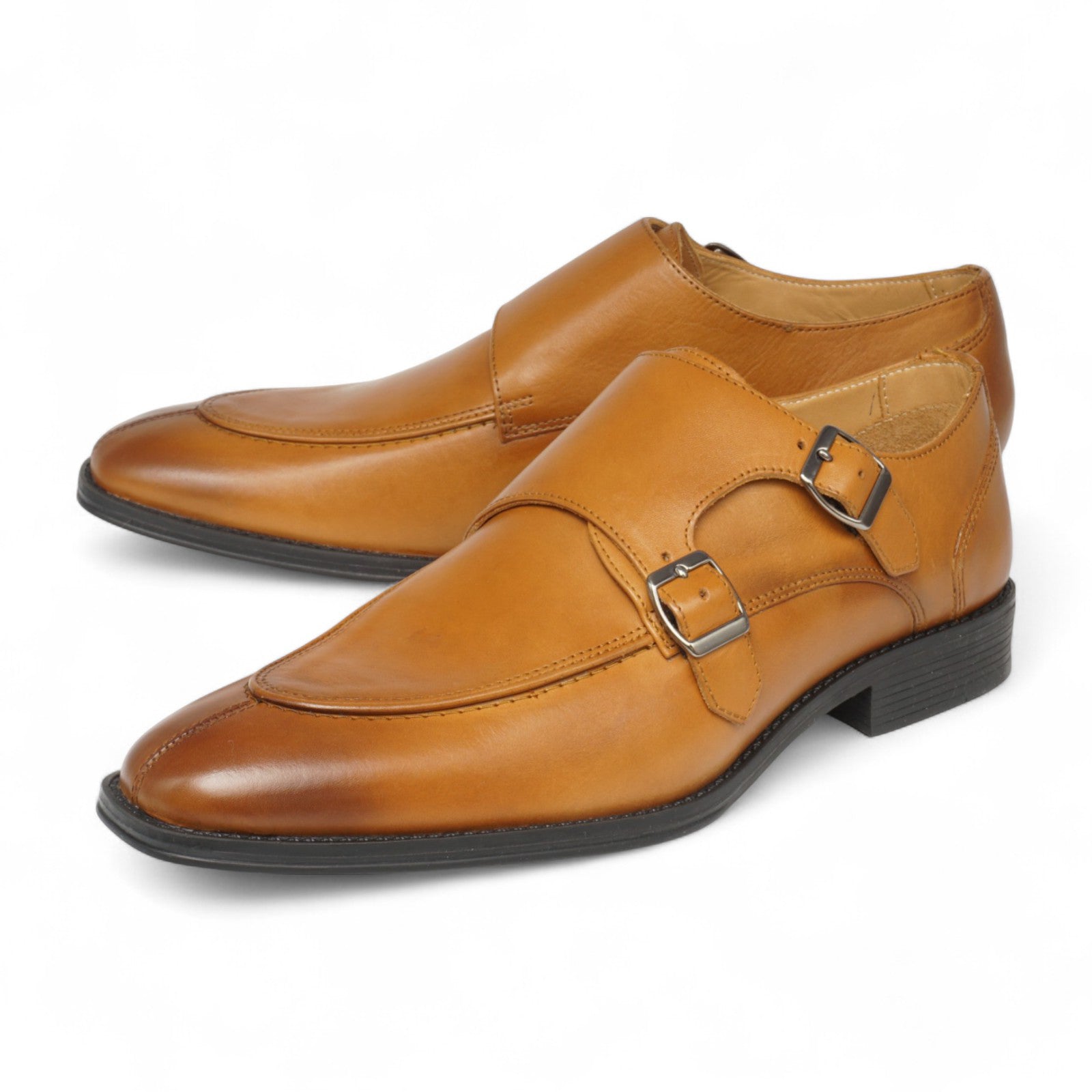 Semi long toe Doublemonk U Tip tan