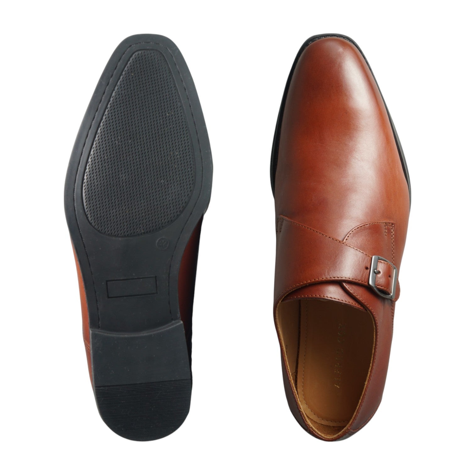 Semi long toe Singlemonk Plane Toe brown