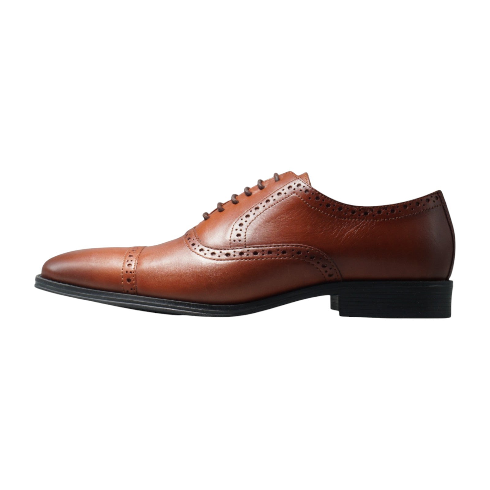 Semi long toe Oxford Quarter Brogue brown