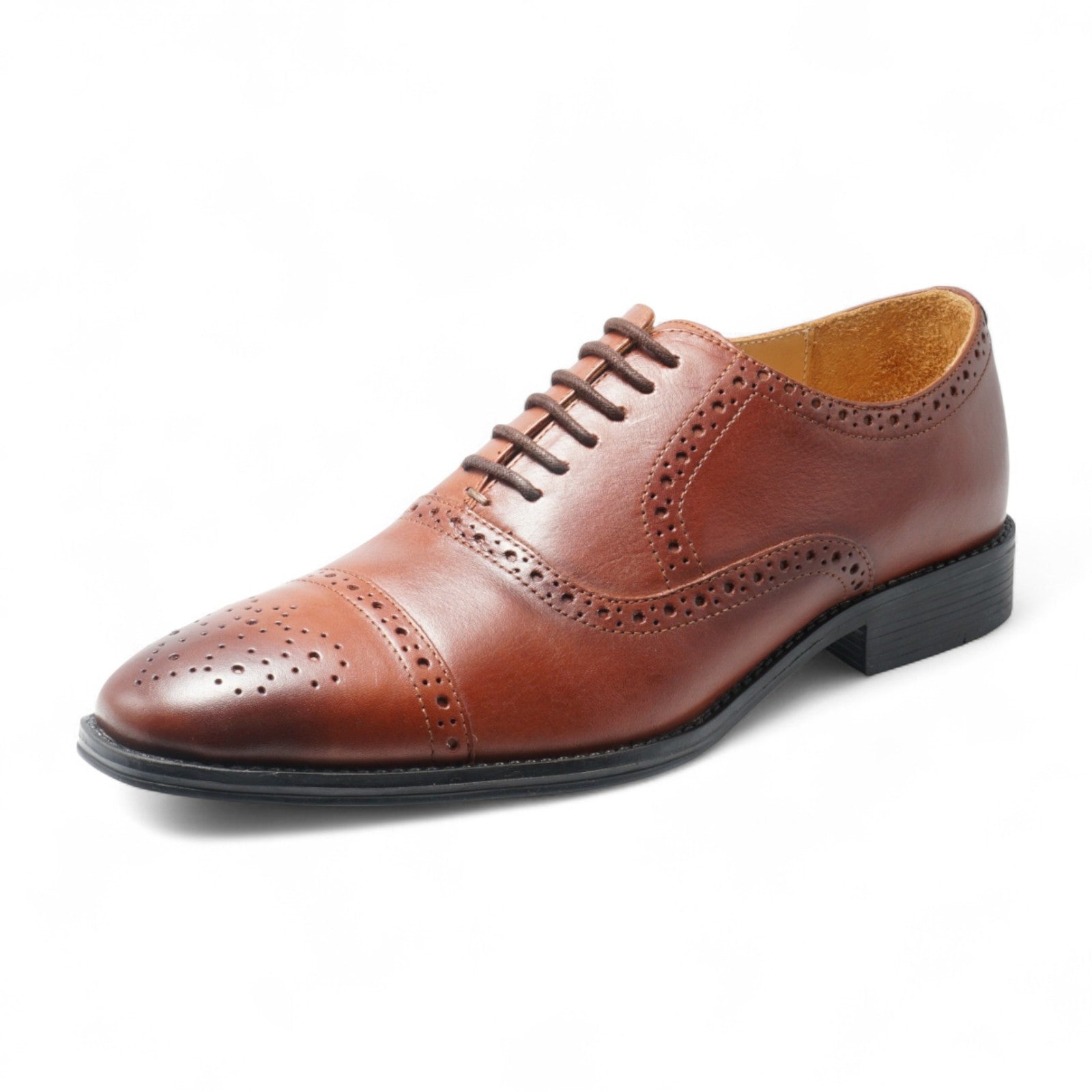 Semi long toe Oxford Semi Brogue brown