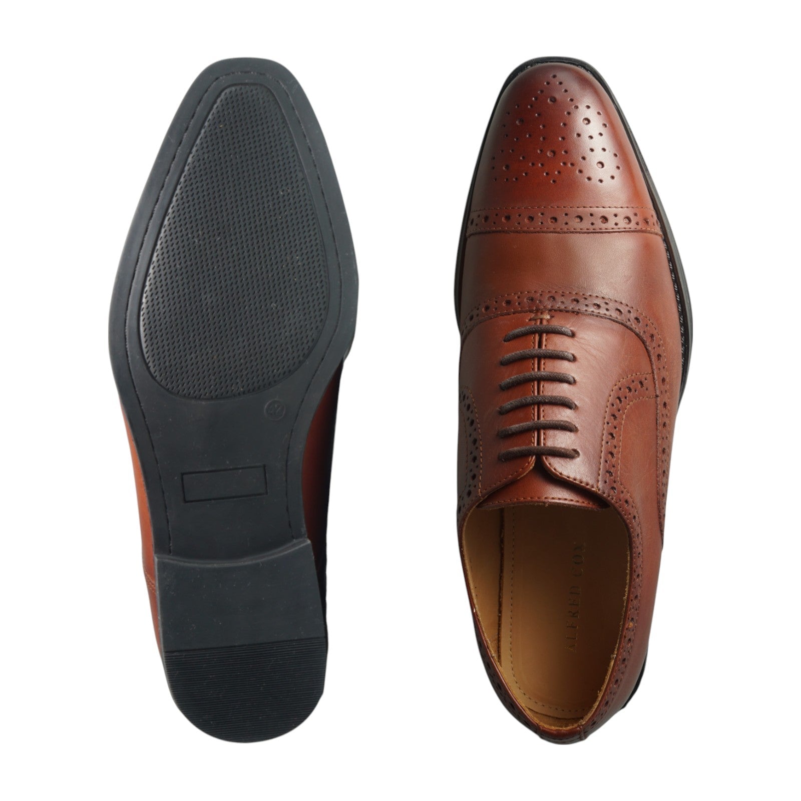 Semi long toe Oxford Semi Brogue brown