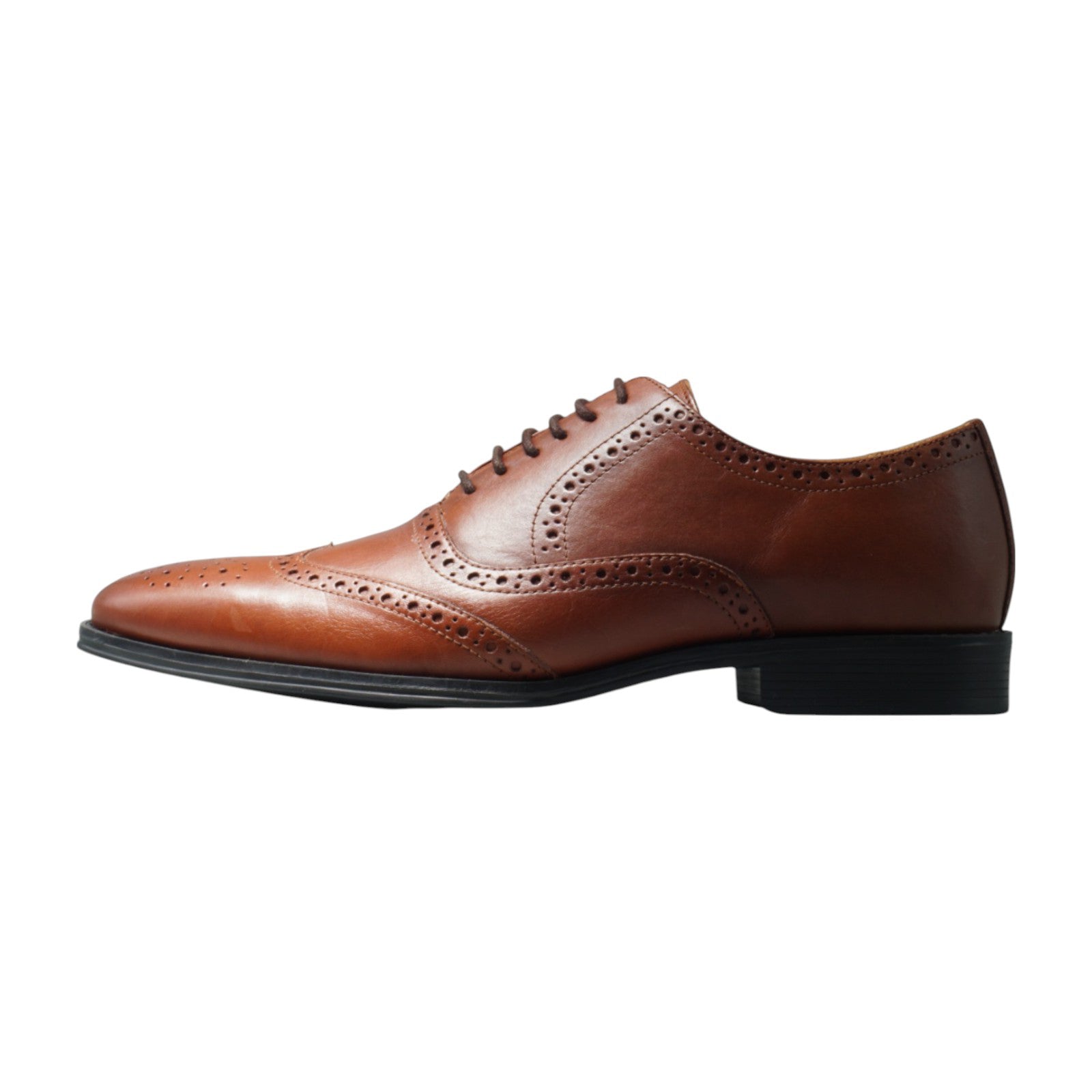 Semi long toe Oxford Wing Tip brown