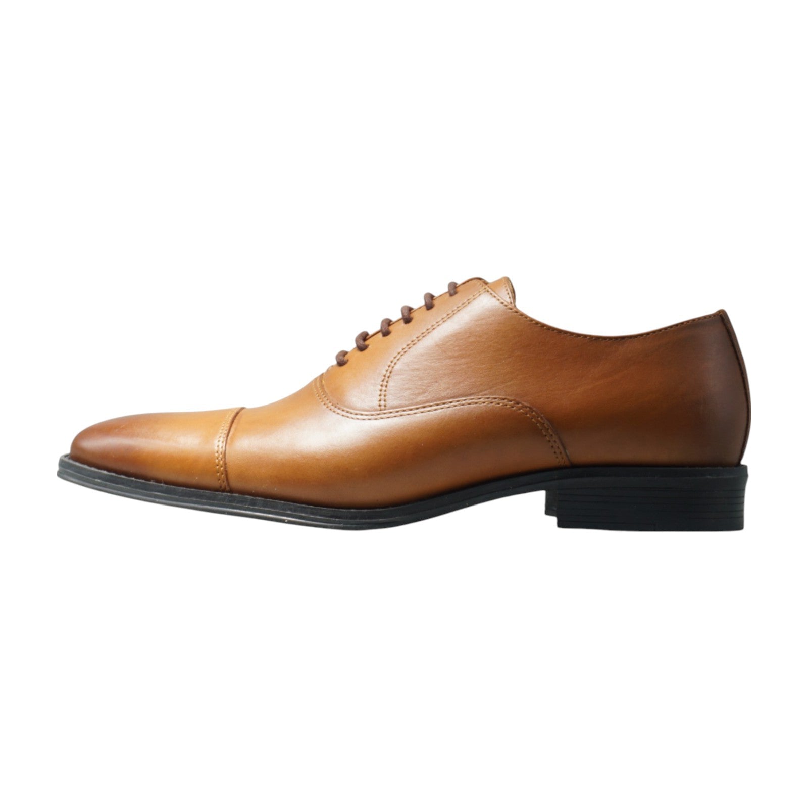 Semi long toe Oxford Straight Tip tan