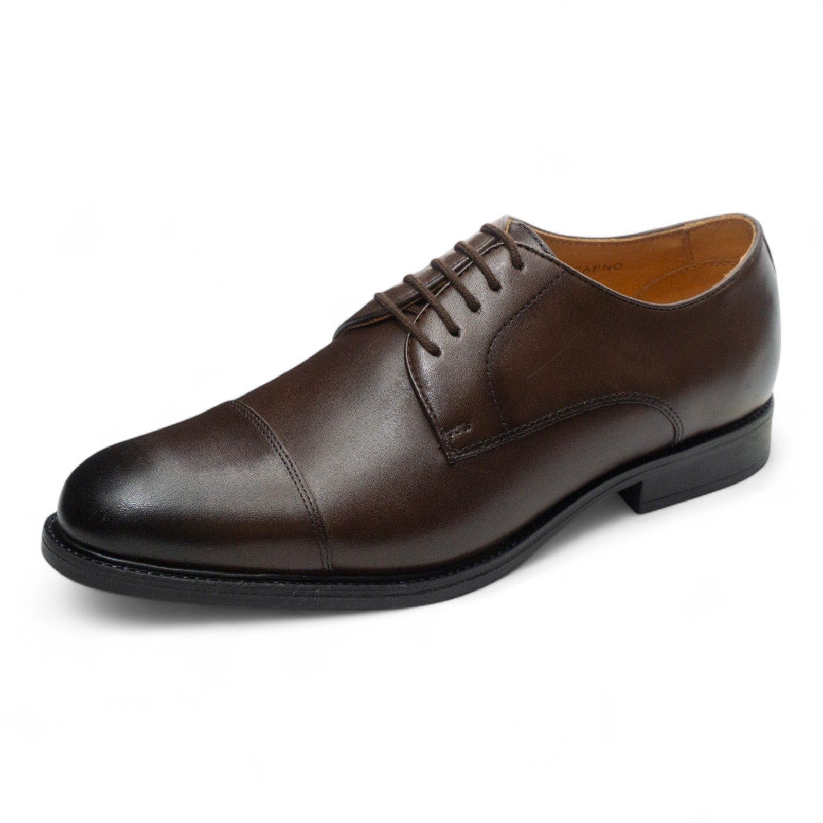 Round toe Derby Straight Tip dbrown