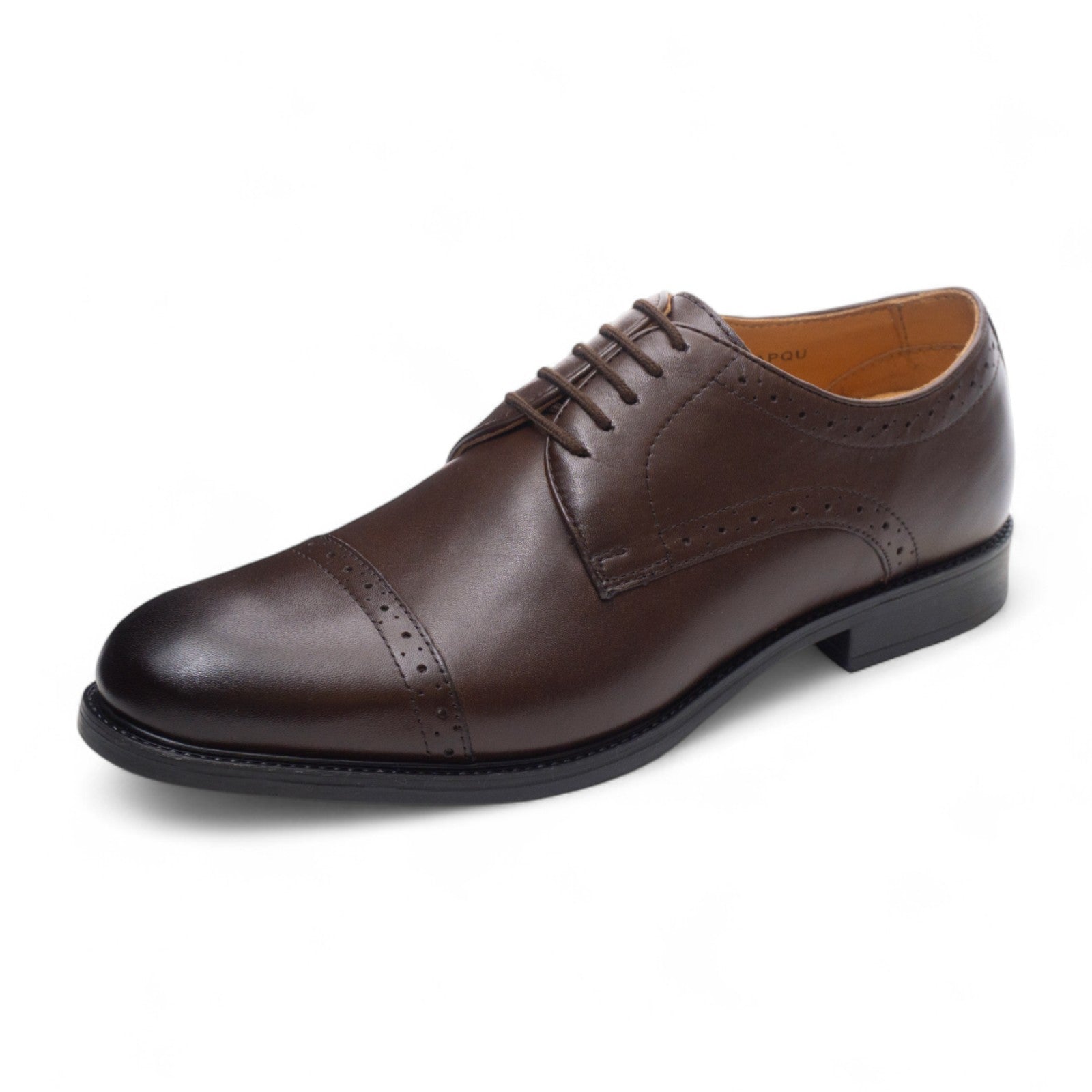 Round toe Derby Quarter Brogue dbrown