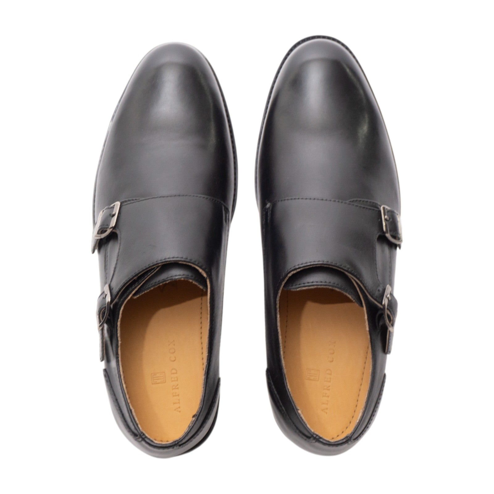 Round toe Doublemonk Plane Toe Black