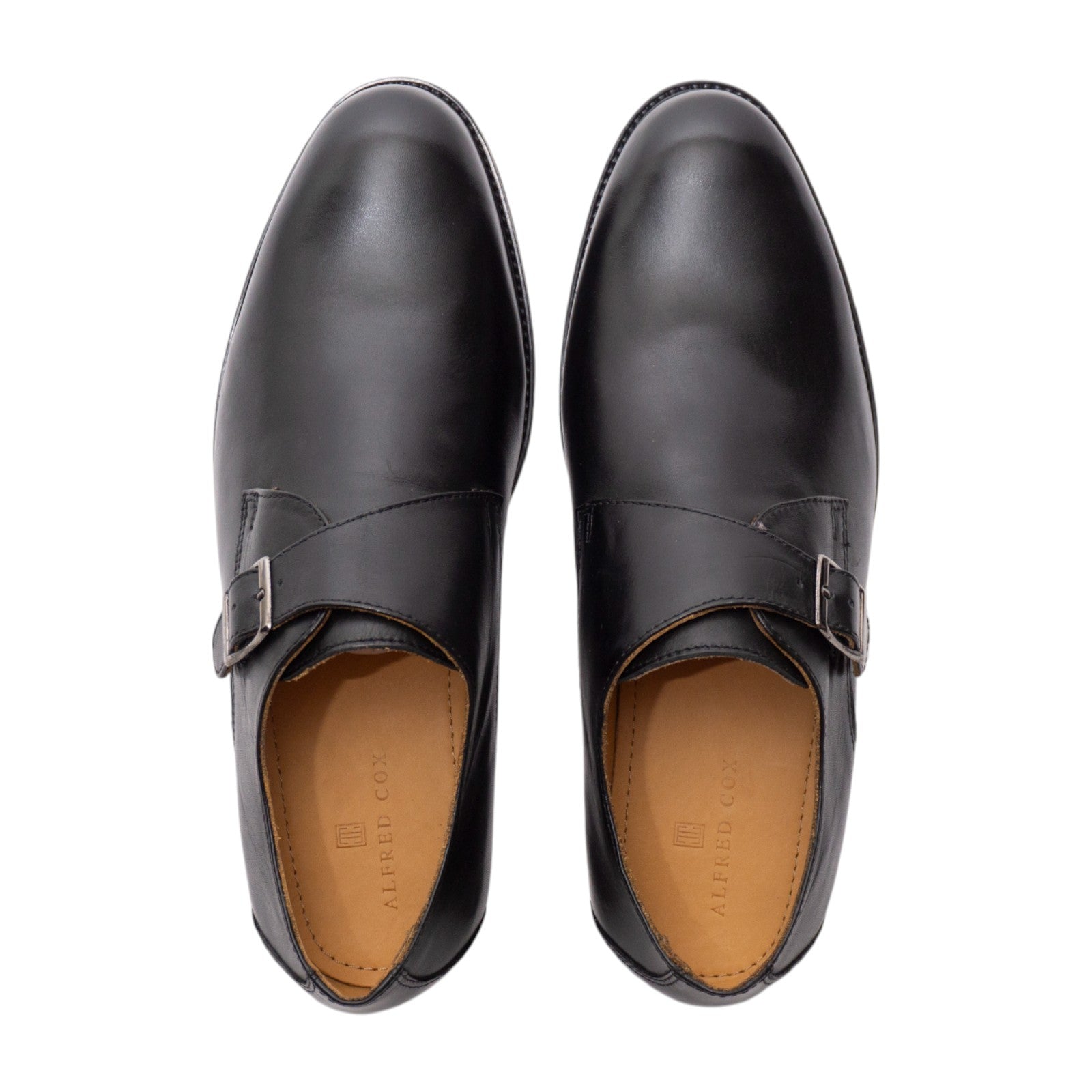 Round toe Singlemonk Plane Toe Black