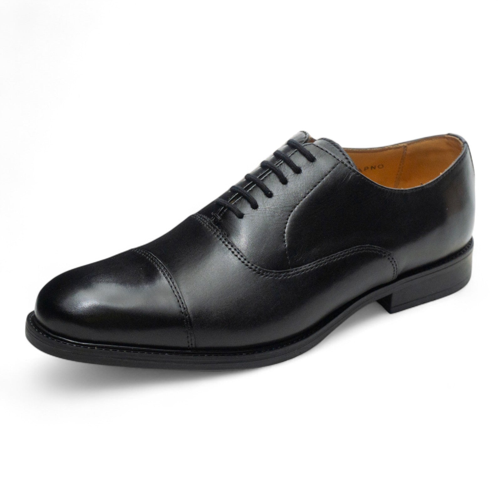 Round toe Oxford Straight Tip Black