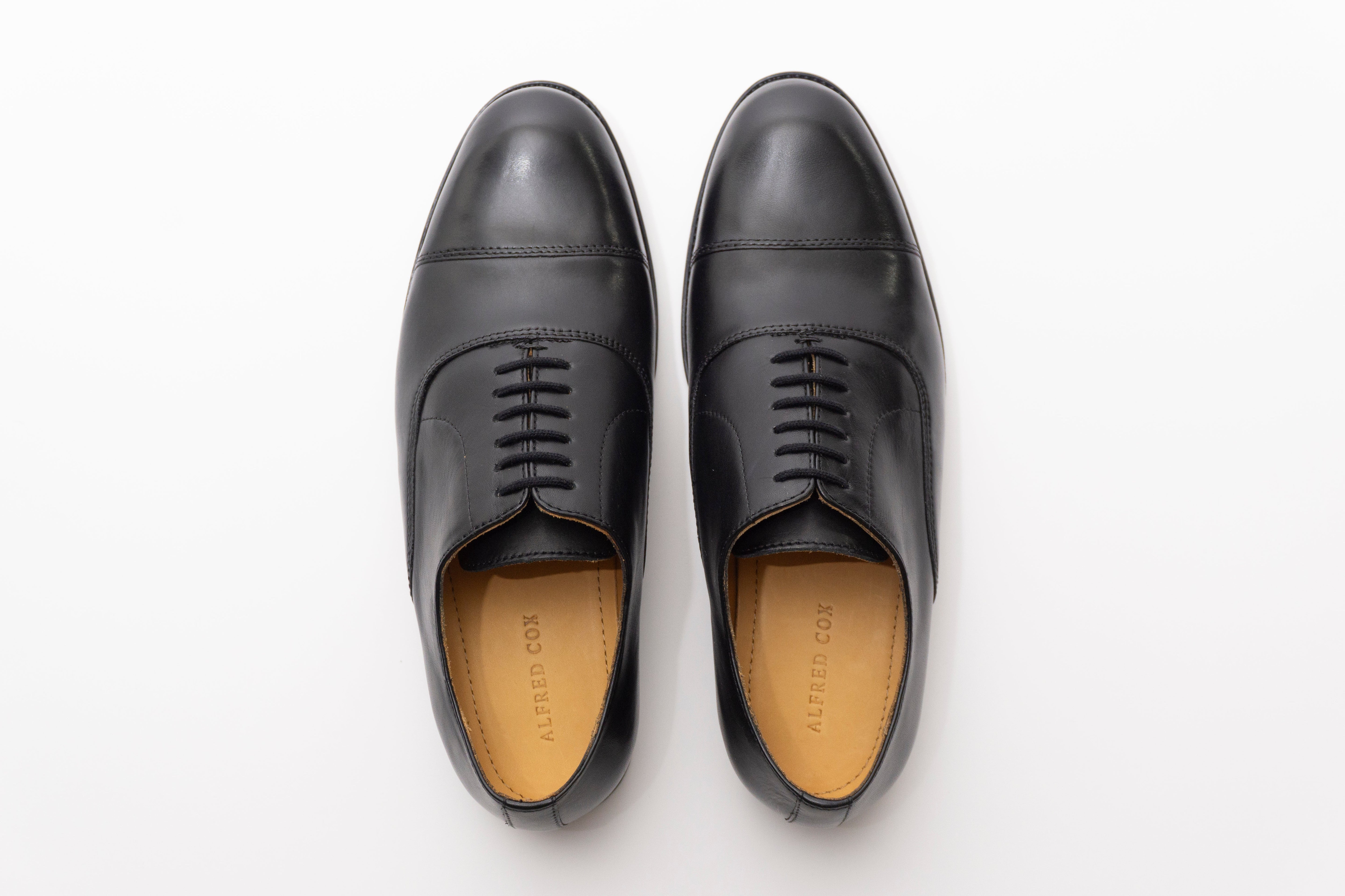 Round toe Oxford Straight Tip Black