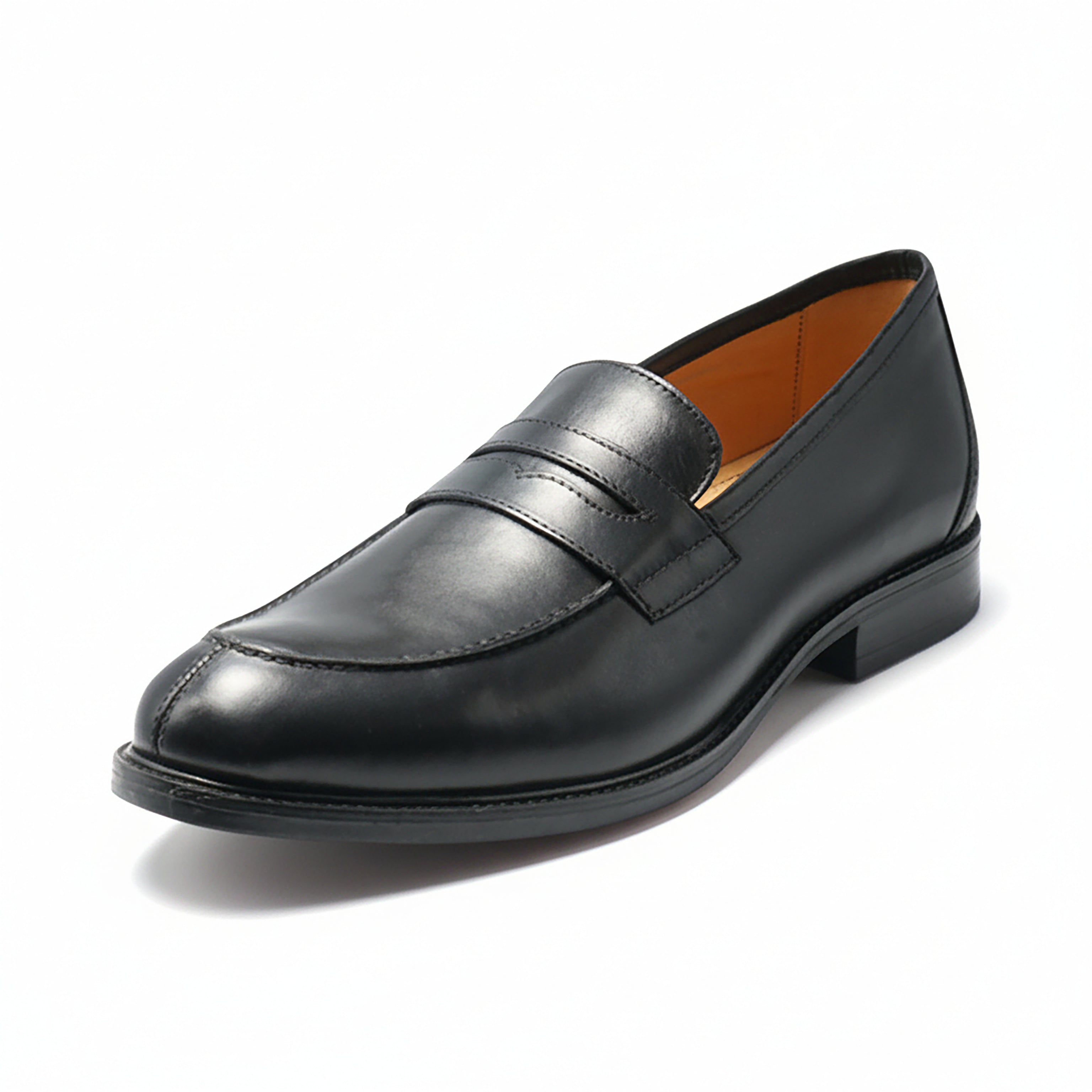 Round toe loafer Black