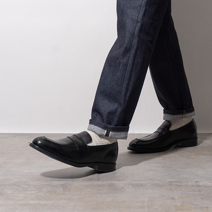 Round toe loafer Black