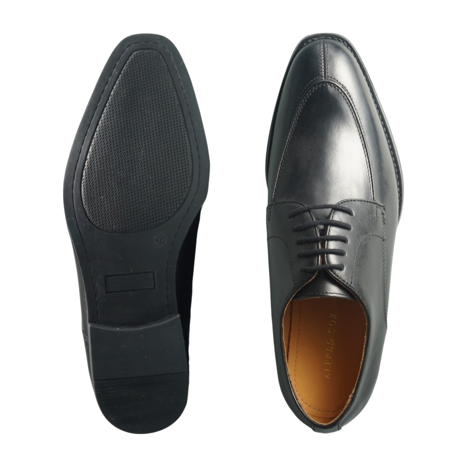 Semi long toe Derby U Tip Black