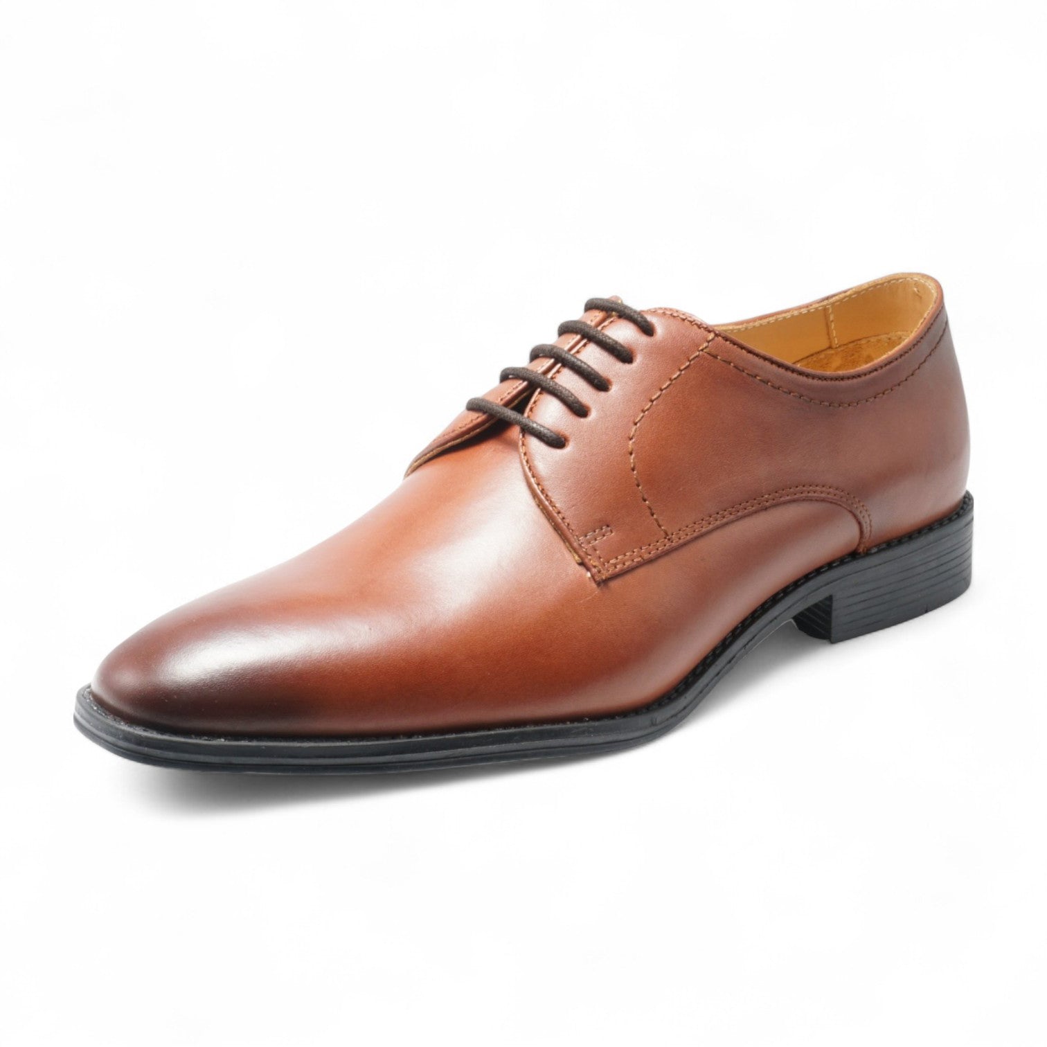 Semi long toe Derby Plane Toe brown