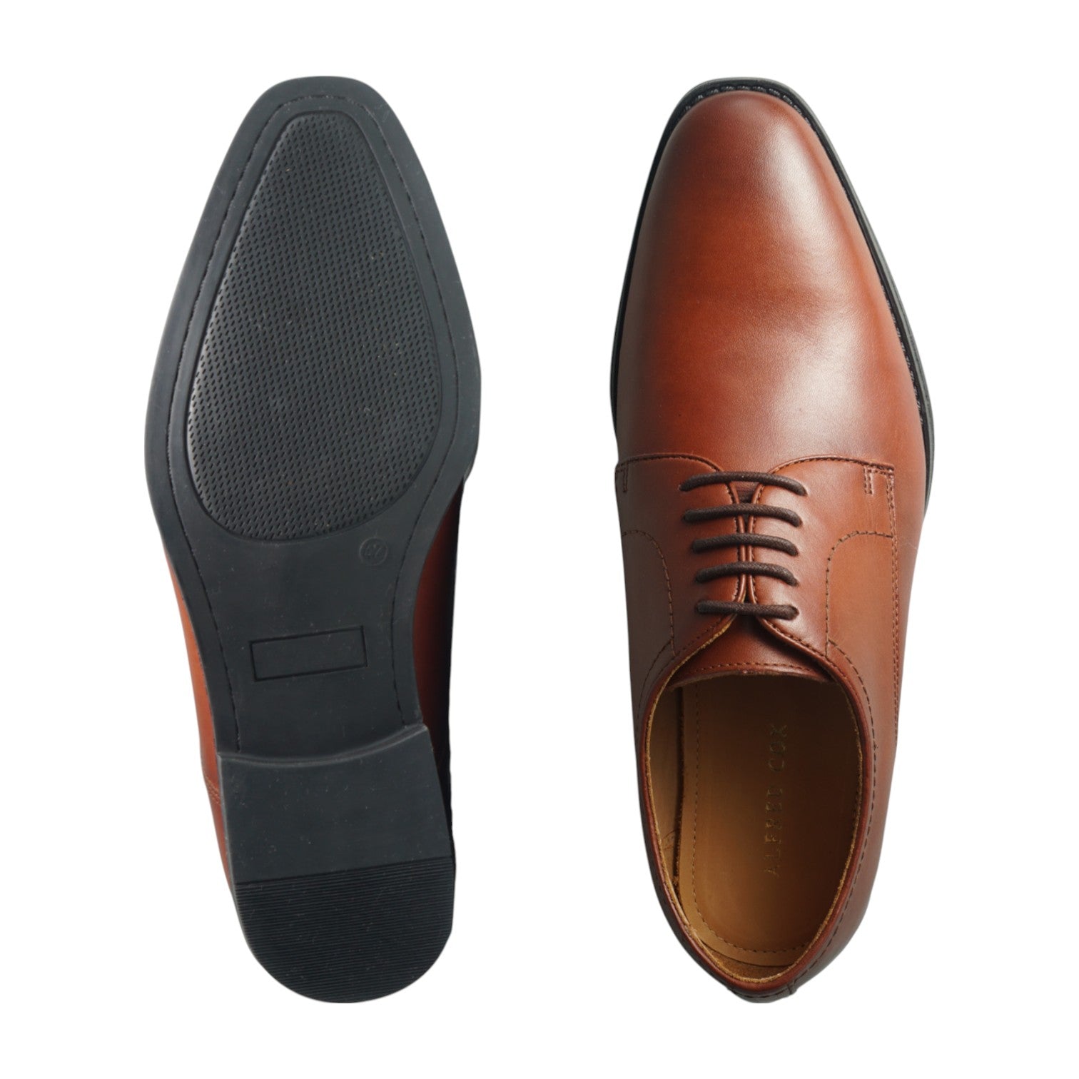 Semi long toe Derby Plane Toe brown