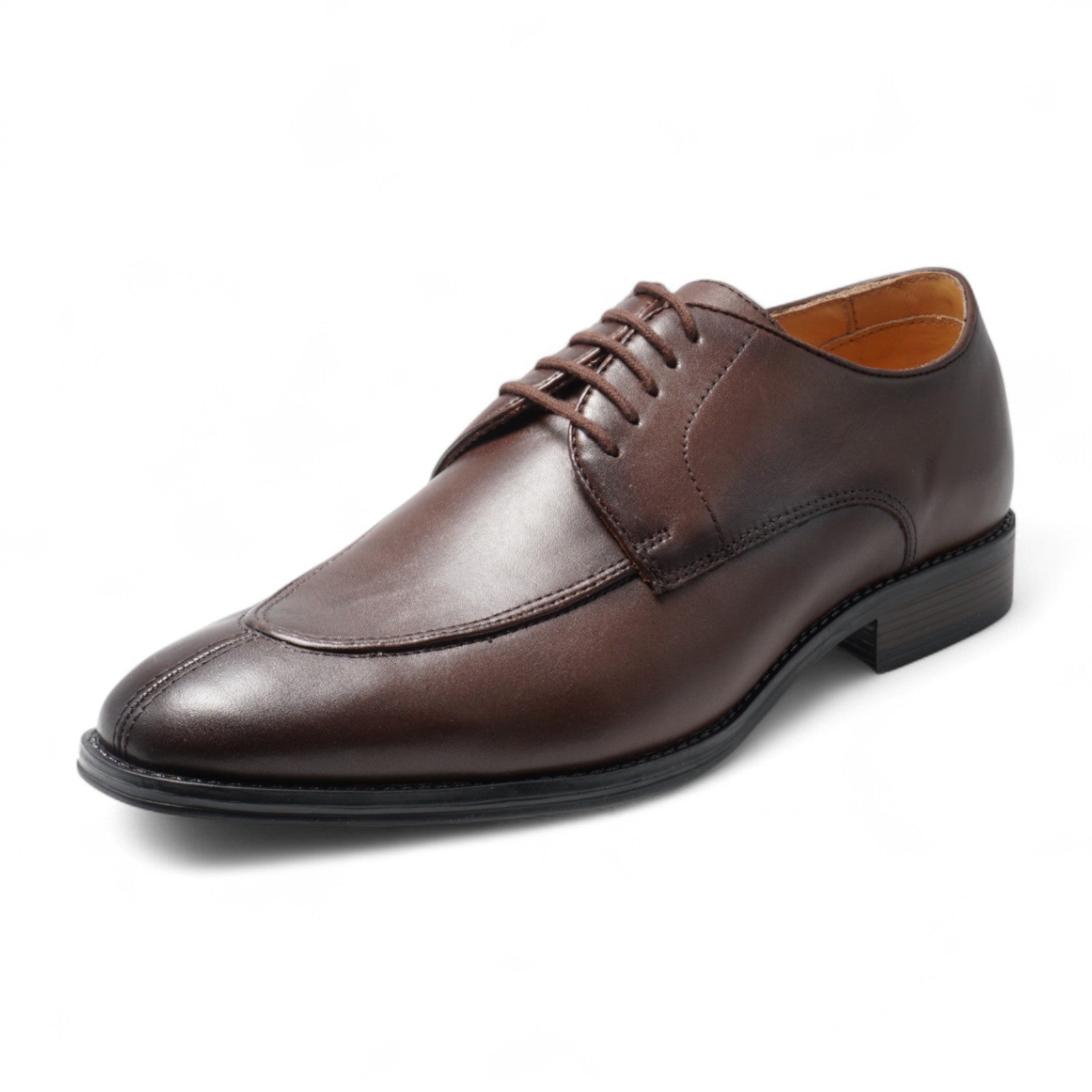 Semi long toe Derby U Tip darkbrown