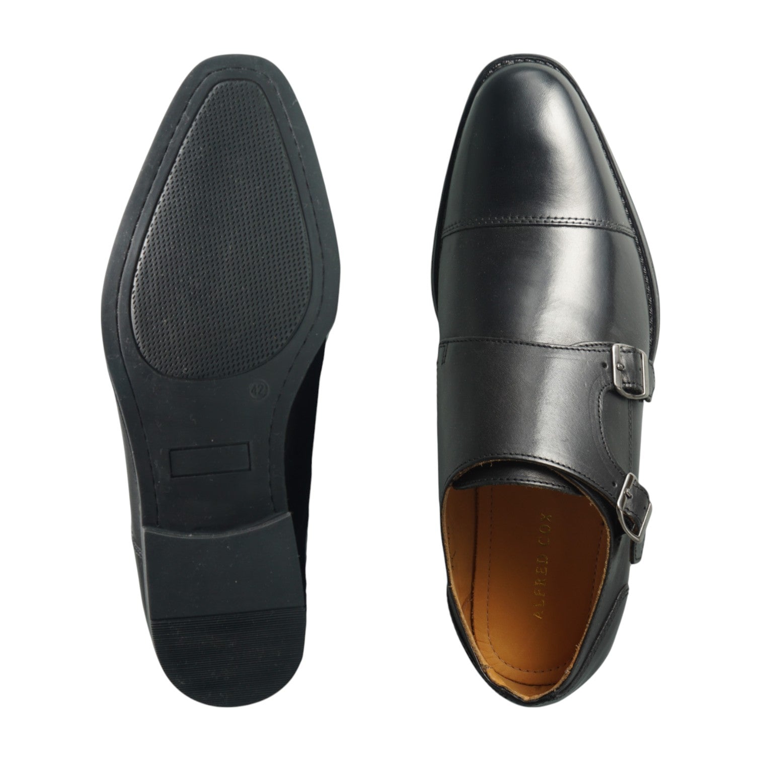 Semi long toe Doublemonk Straight Tip Black