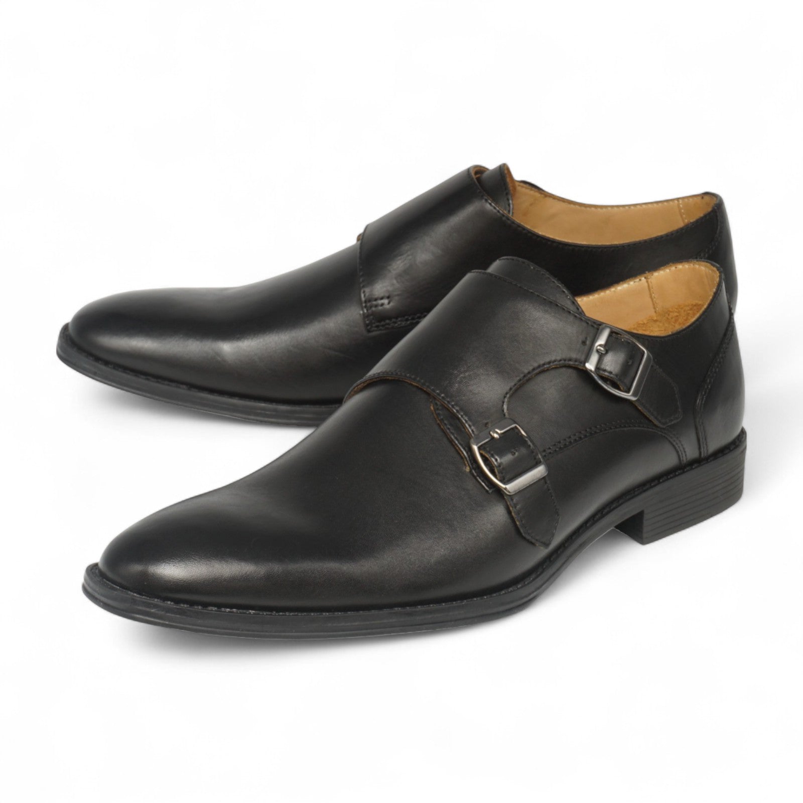 Semi long toe Doublemonk Plane Toe Black