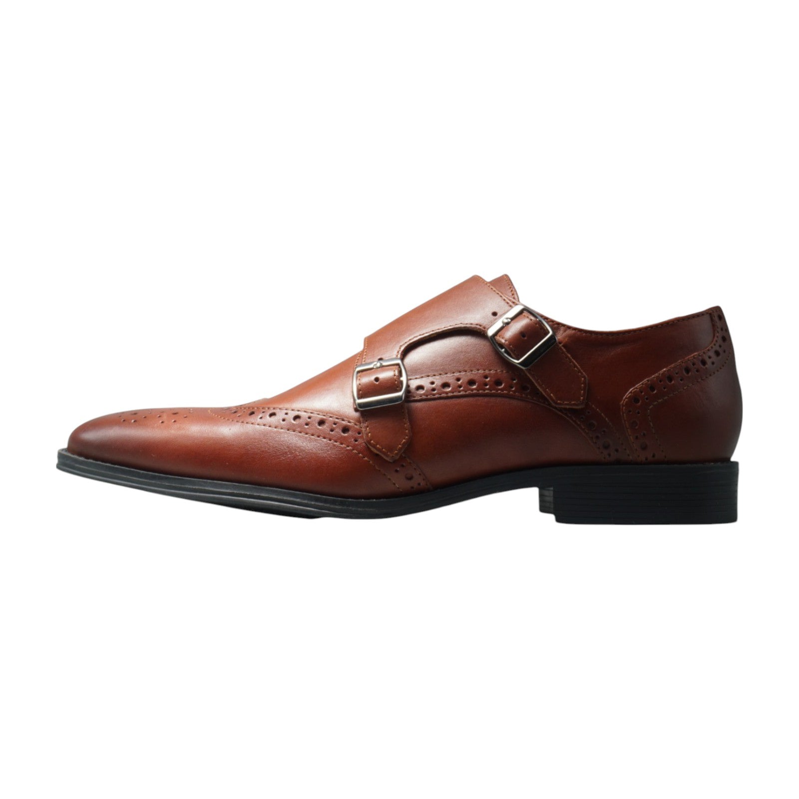 Semi long toe Doublemonk Wing Tip brown