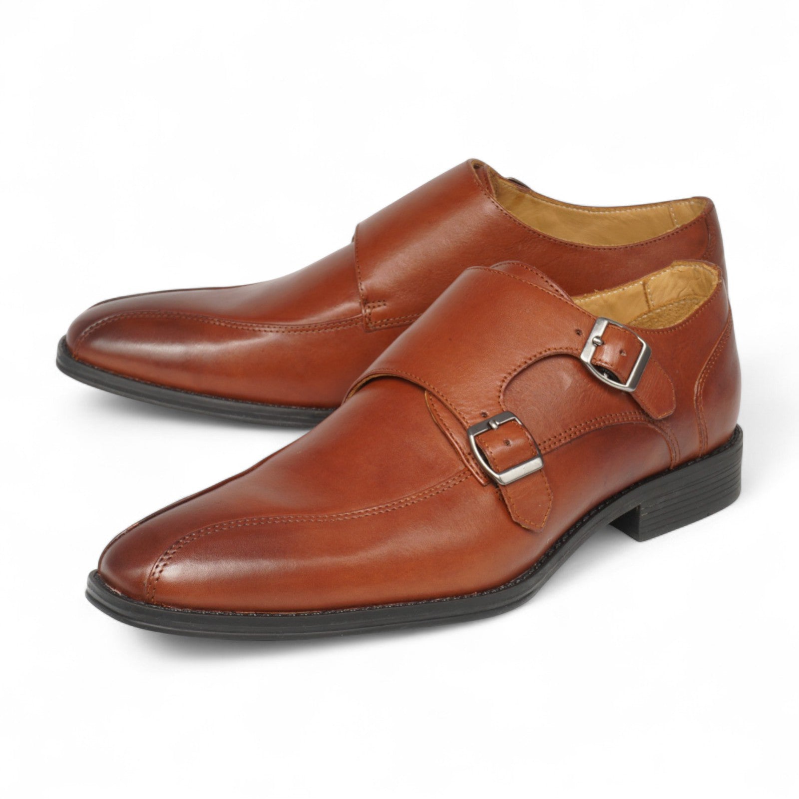 Semi long toe Doublemonk Swirl mocca brown