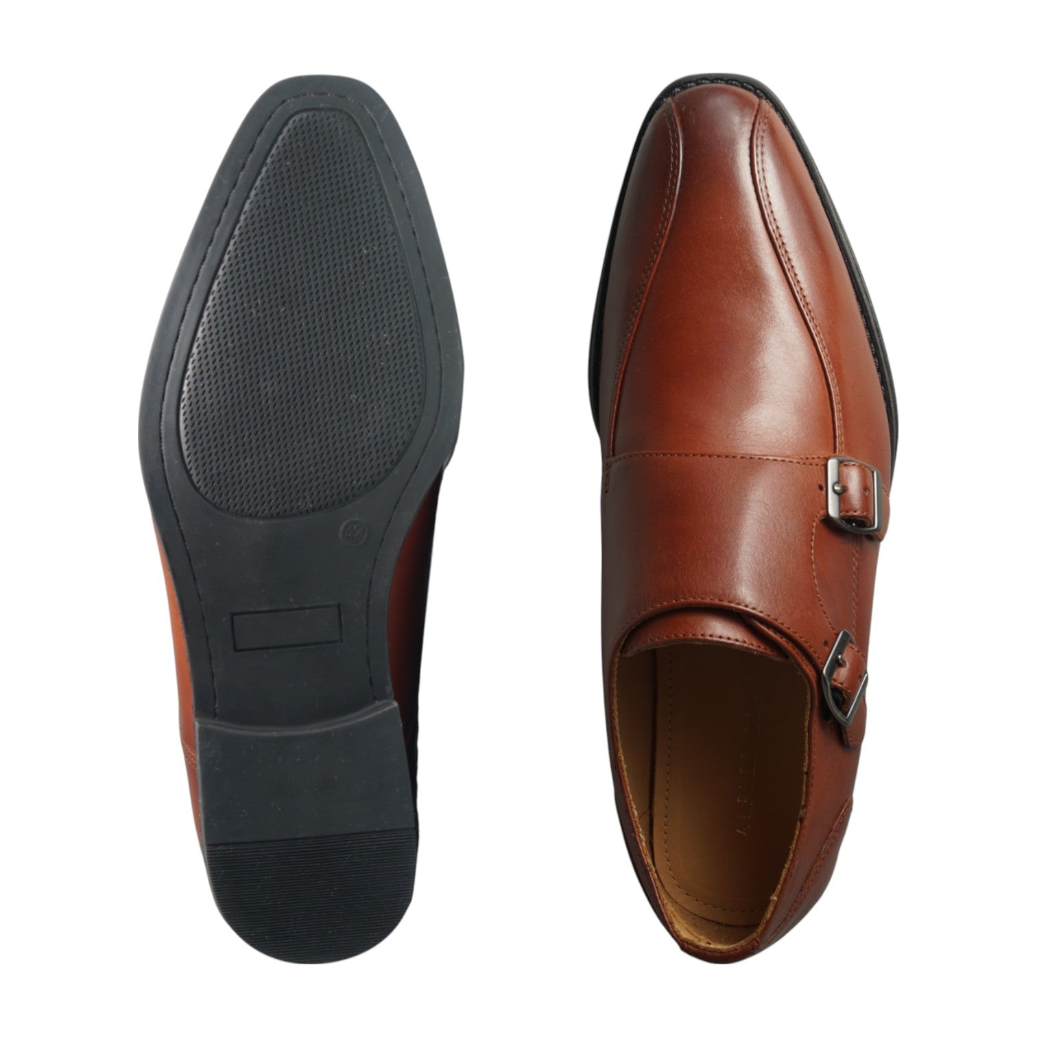 Semi long toe Doublemonk Swirl mocca brown