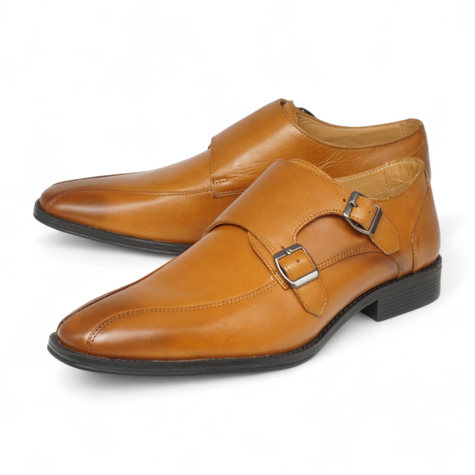 Semi long toe Doublemonk Swirl mocca tan