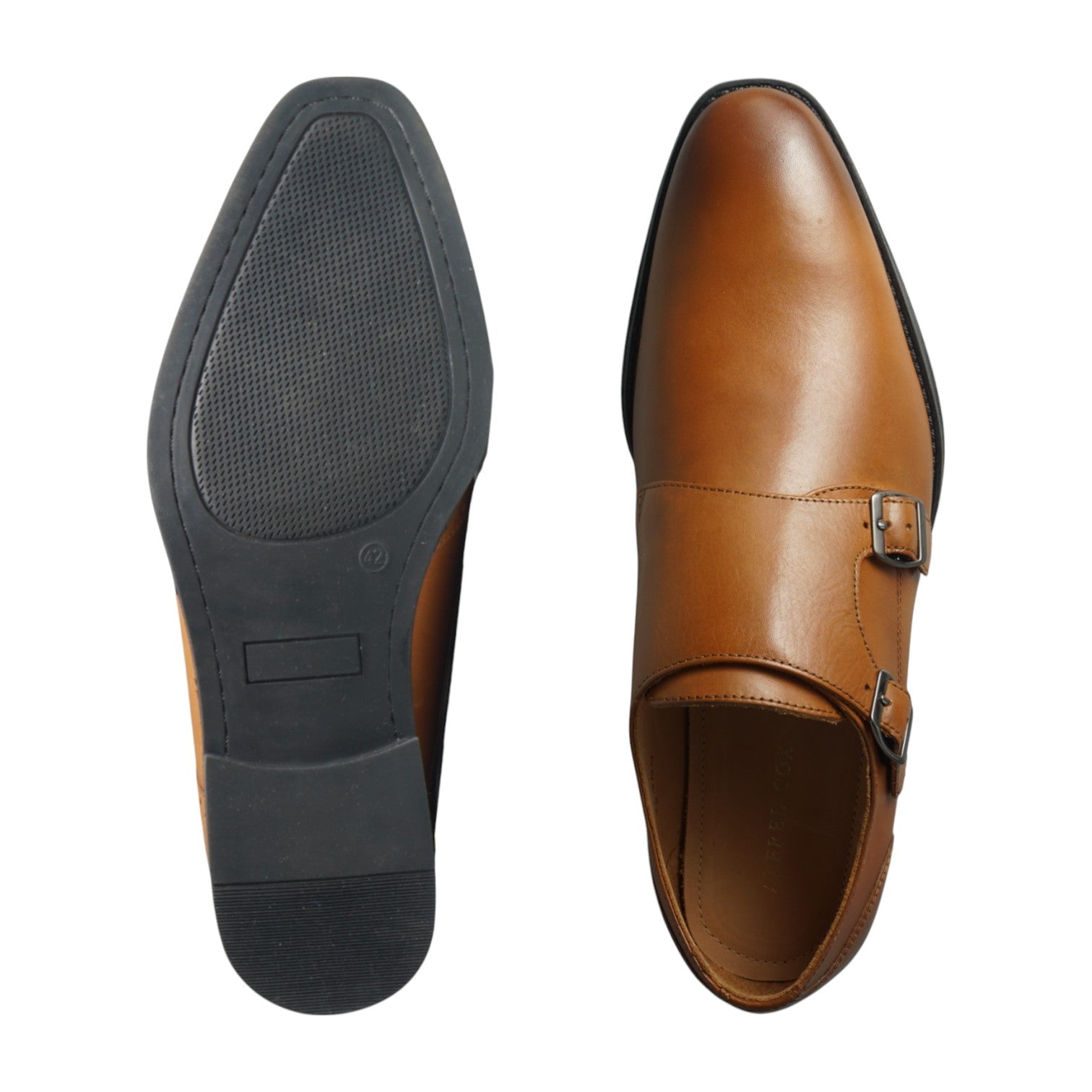 Semi long toe Doublemonk Plane Toe tan