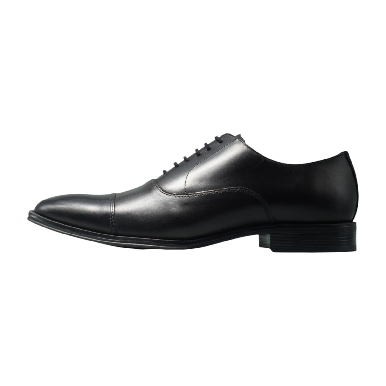 Semi long toe Oxford Straight Tip Black
