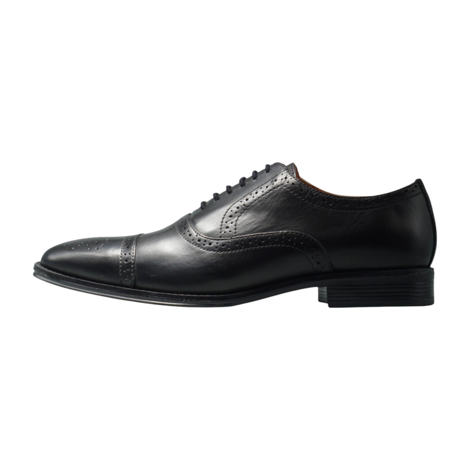 Semi long toe Oxford Semi Brogue Black