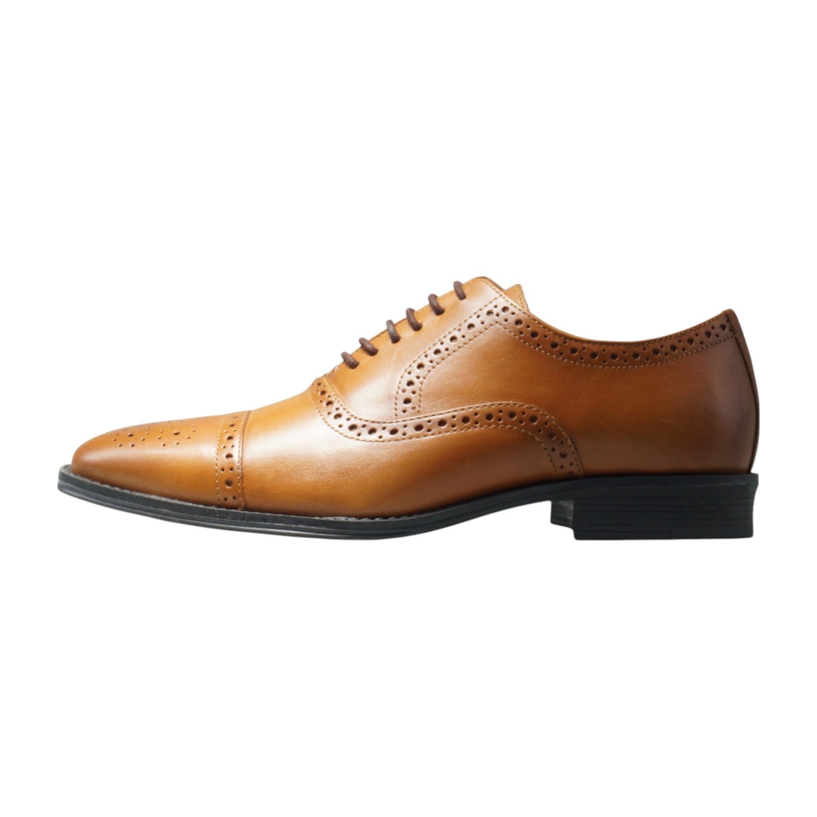 Semi long toe Oxford Semi Brogue tan