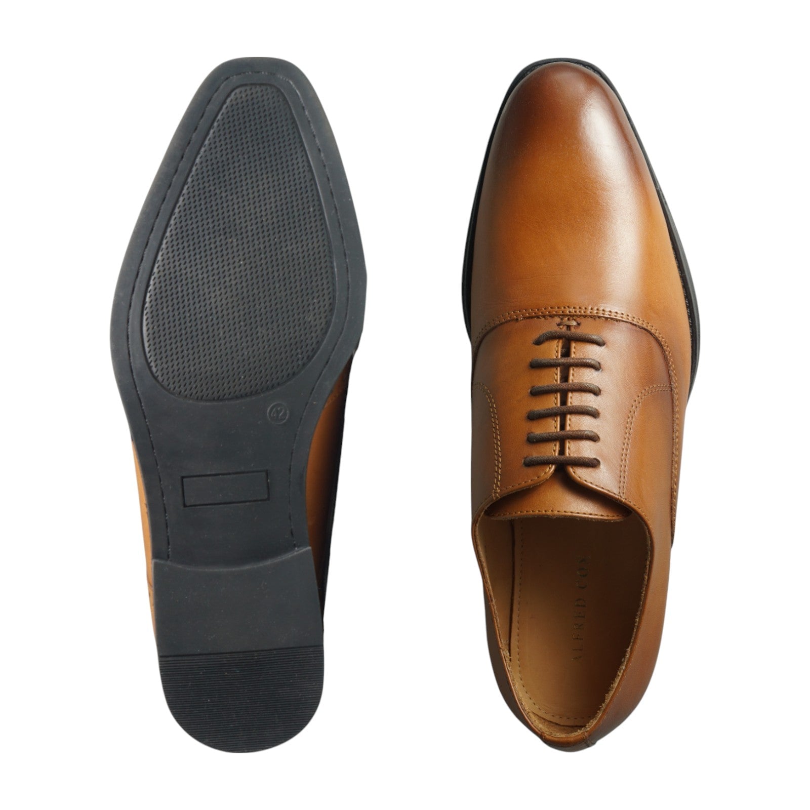 Semi long toe Oxford Plane Toe tan